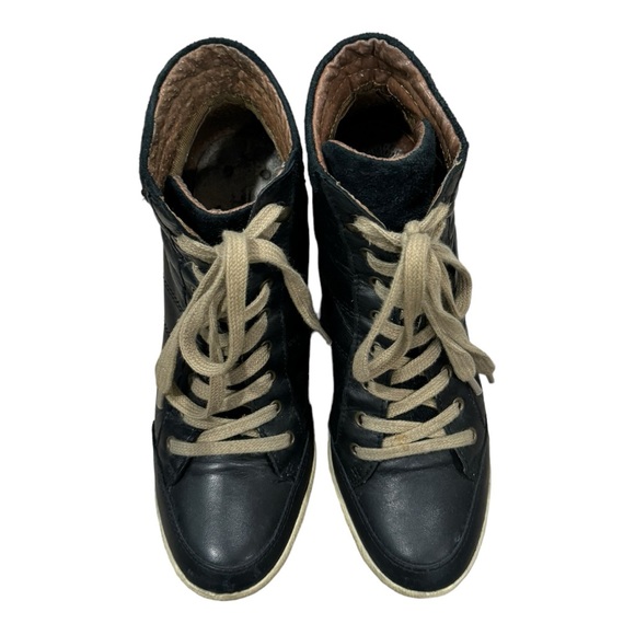 Miz Mooz Women’s Black Hidden Wedge Sneakers Size 38 - Picture 9 of 15